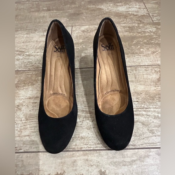 Sofft black suede heels - size 8 - Picture 6 of 8
